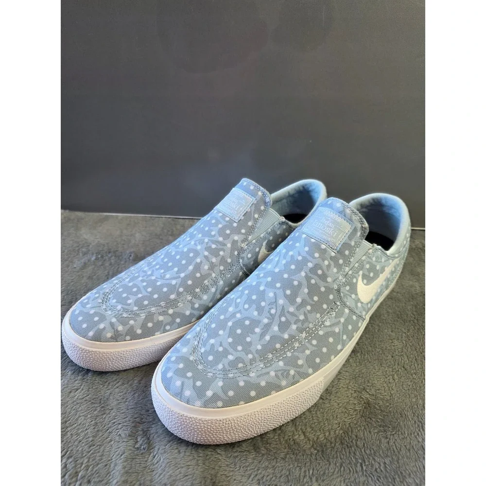 Nike SB Stefan Janoski SlipOn Water Polka Dot Blue Skate Shoe 833513-400 Mens 11